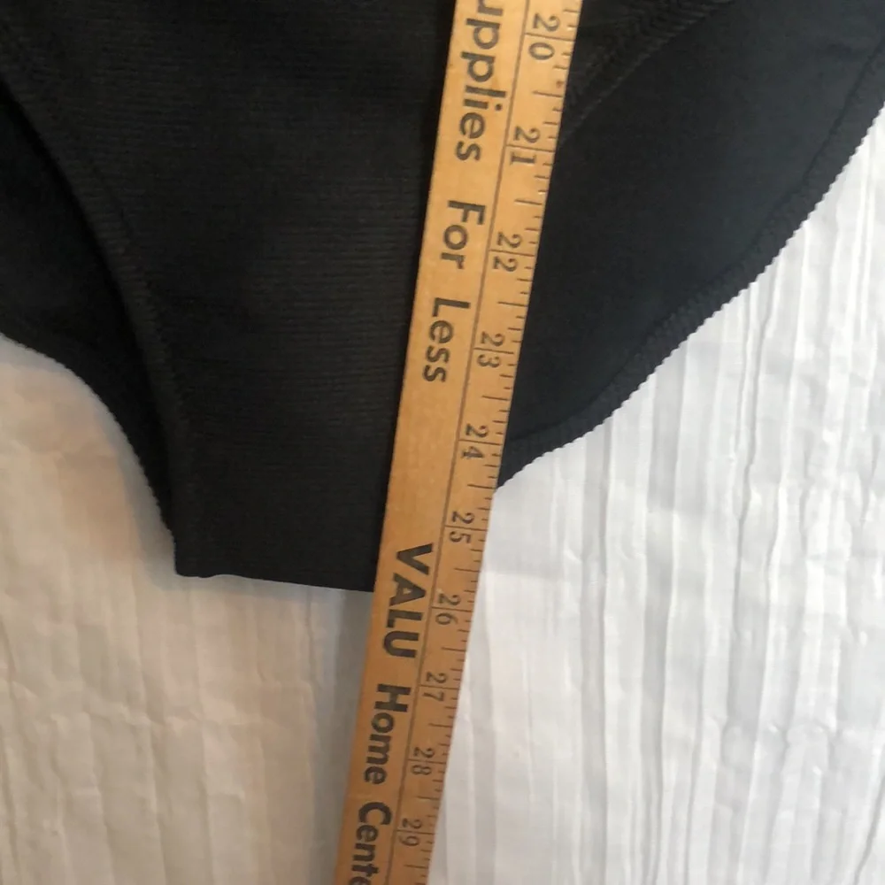 OLD NAVY size XS 1 piece black ribbed one shoulder with tie asymmetrical NWT